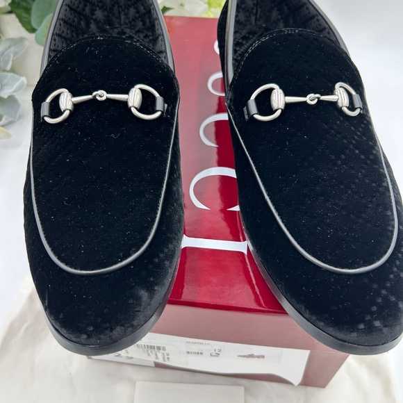 Men’s Gucci velvet horse bit loafers size 12 made in Italy main image 13